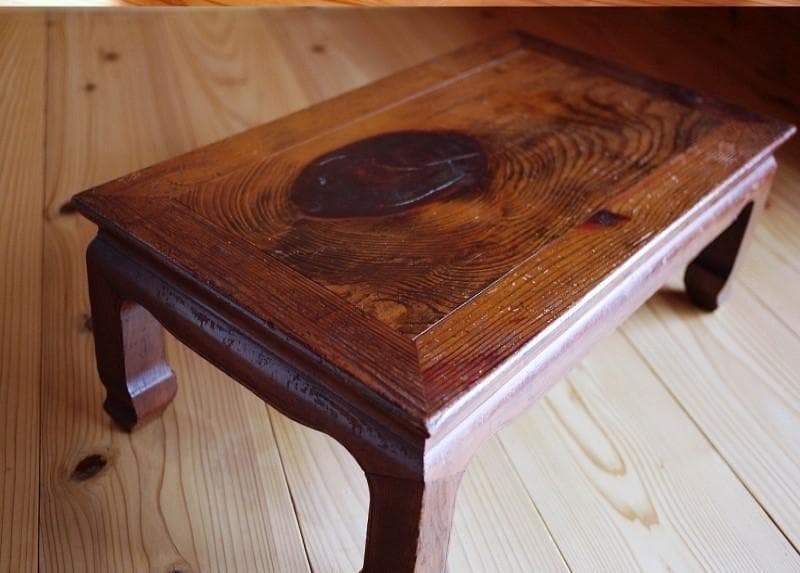 松の花台 盆栽台　煎茶道具　長方平卓　肥松指物 座卓 和のしつらえ