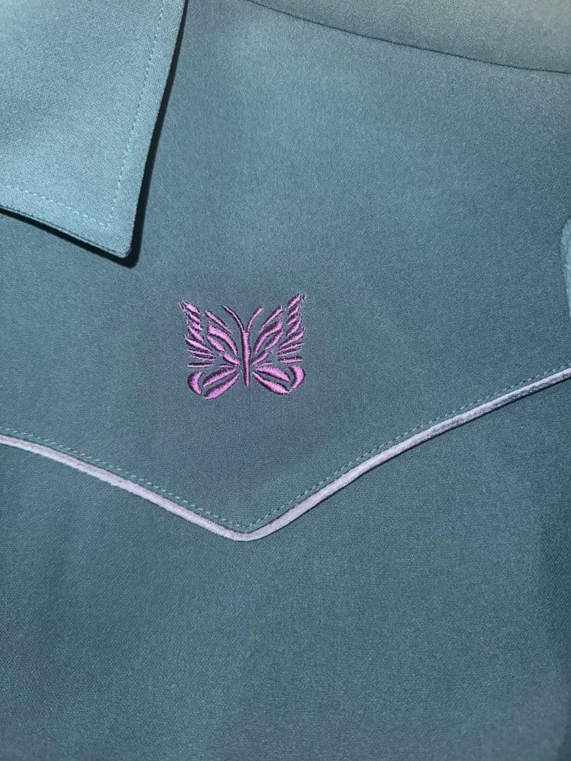 一*虎様 ニードルス　蝶刺繍 ブラックジャケット