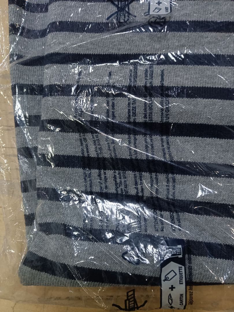 未開封！25年秋冬モデル！セントジェームス！ウェッソン！グレイ×ネイビー！Ｔ６