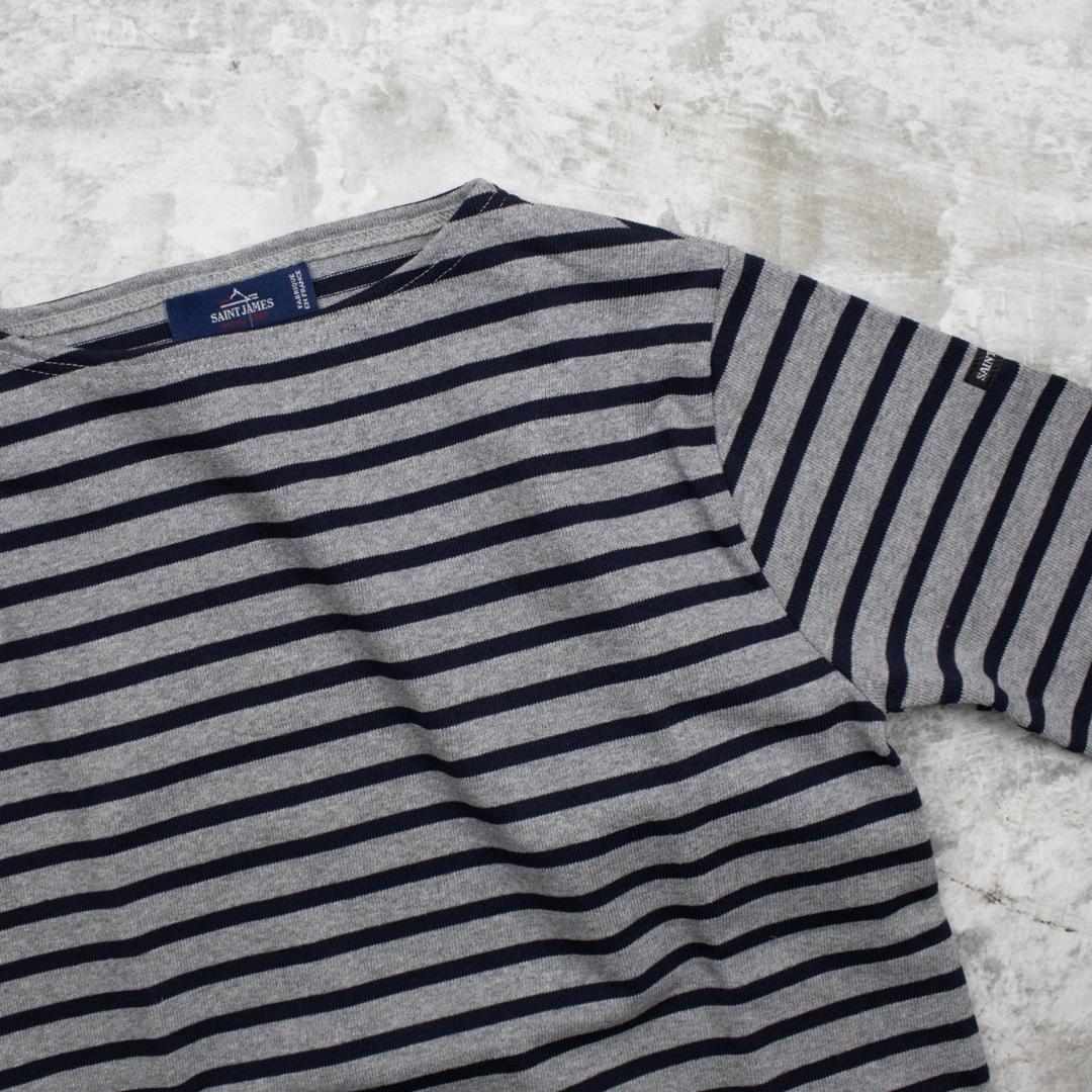 未開封！25年秋冬モデル！セントジェームス！ウェッソン！グレイ×ネイビー！Ｔ６