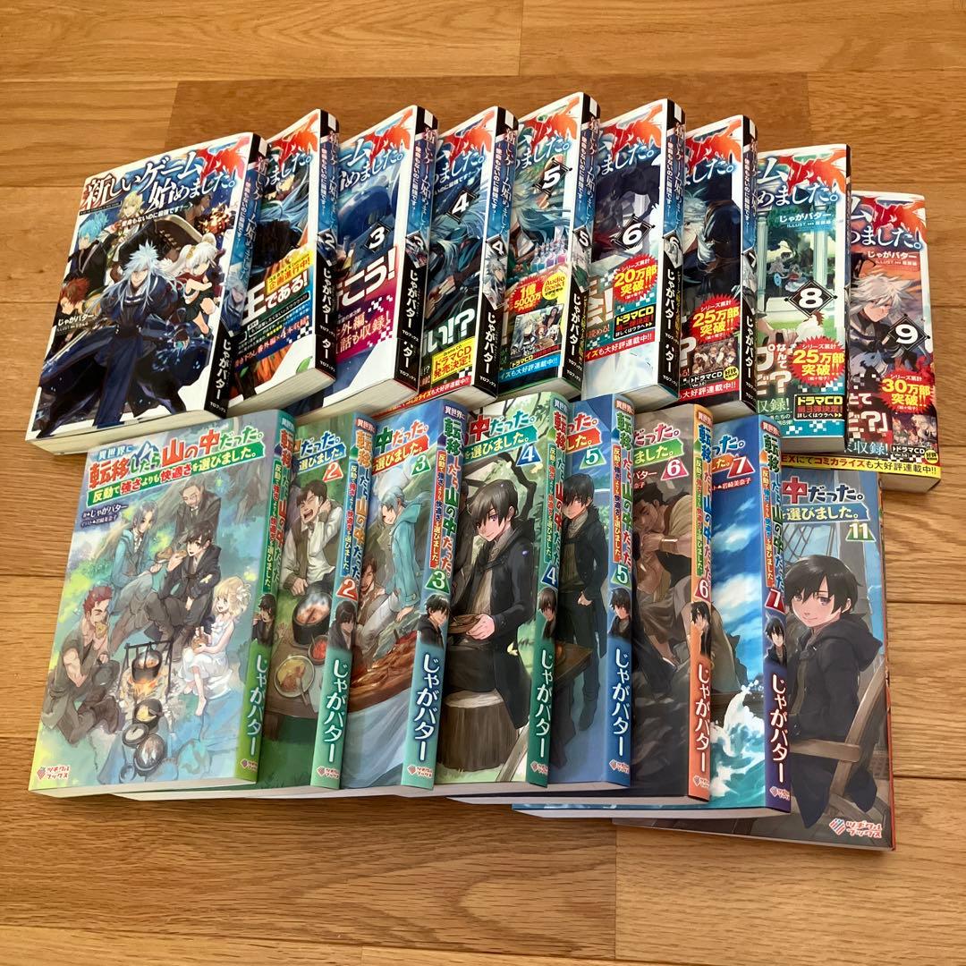 新しいゲーム始めました。全9巻＋異世界に転移したら山の中だった。1-7.11巻