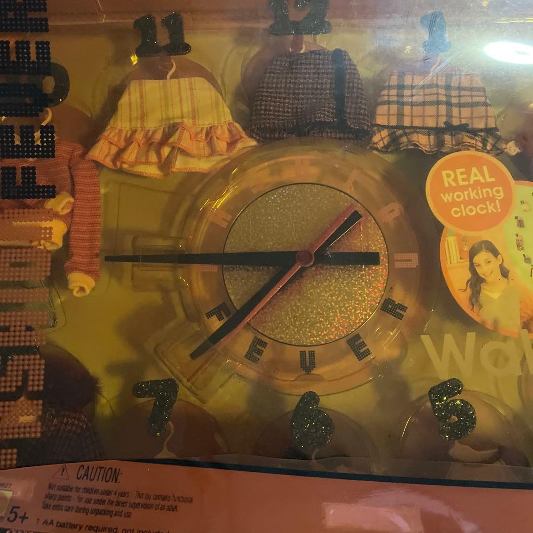 未使用♡Barbieファッションフィーバー♡ウォールクロック