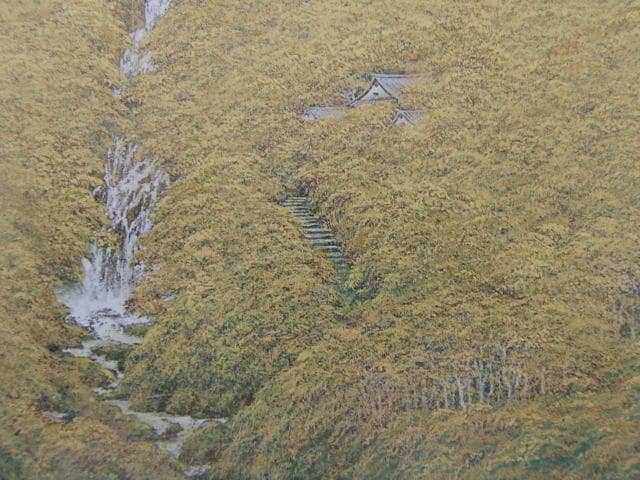 岩澤重夫、【瀧聲】、希少な額装用画集より、新品額装付、状態良好