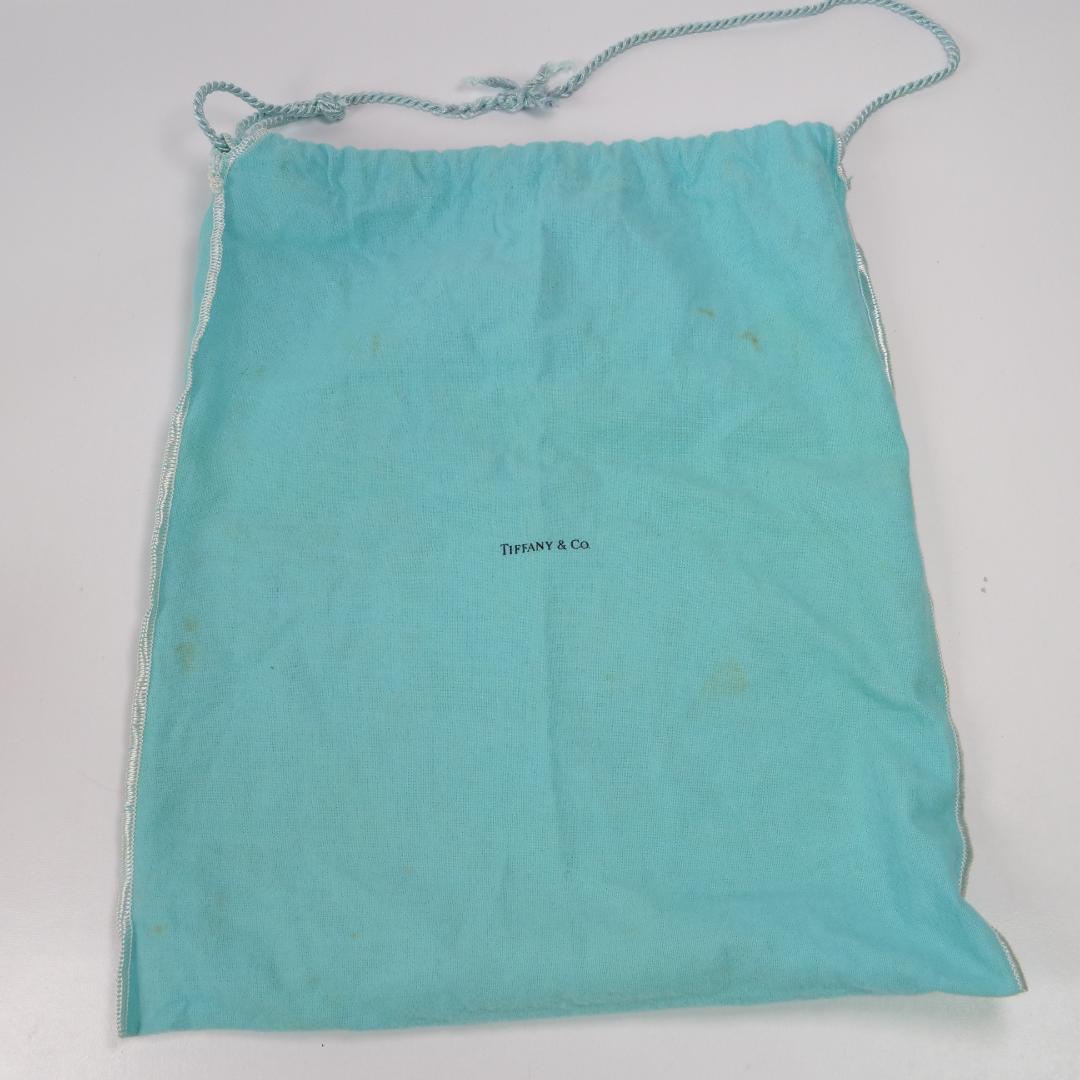 美品✨ティファニー チェーン ショルダーバッグ スエード サークルロゴ