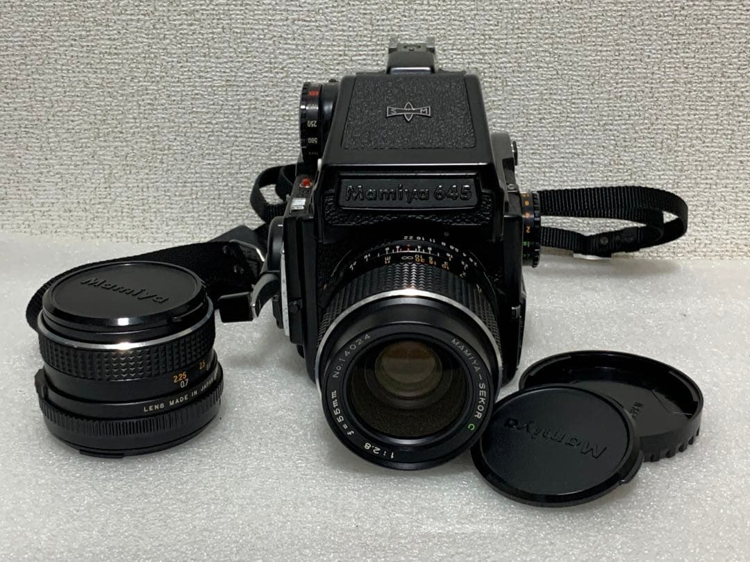 フィルムカメラ Mamiya M645 1000s SEKOR C 2.8 80 mm 55mm
