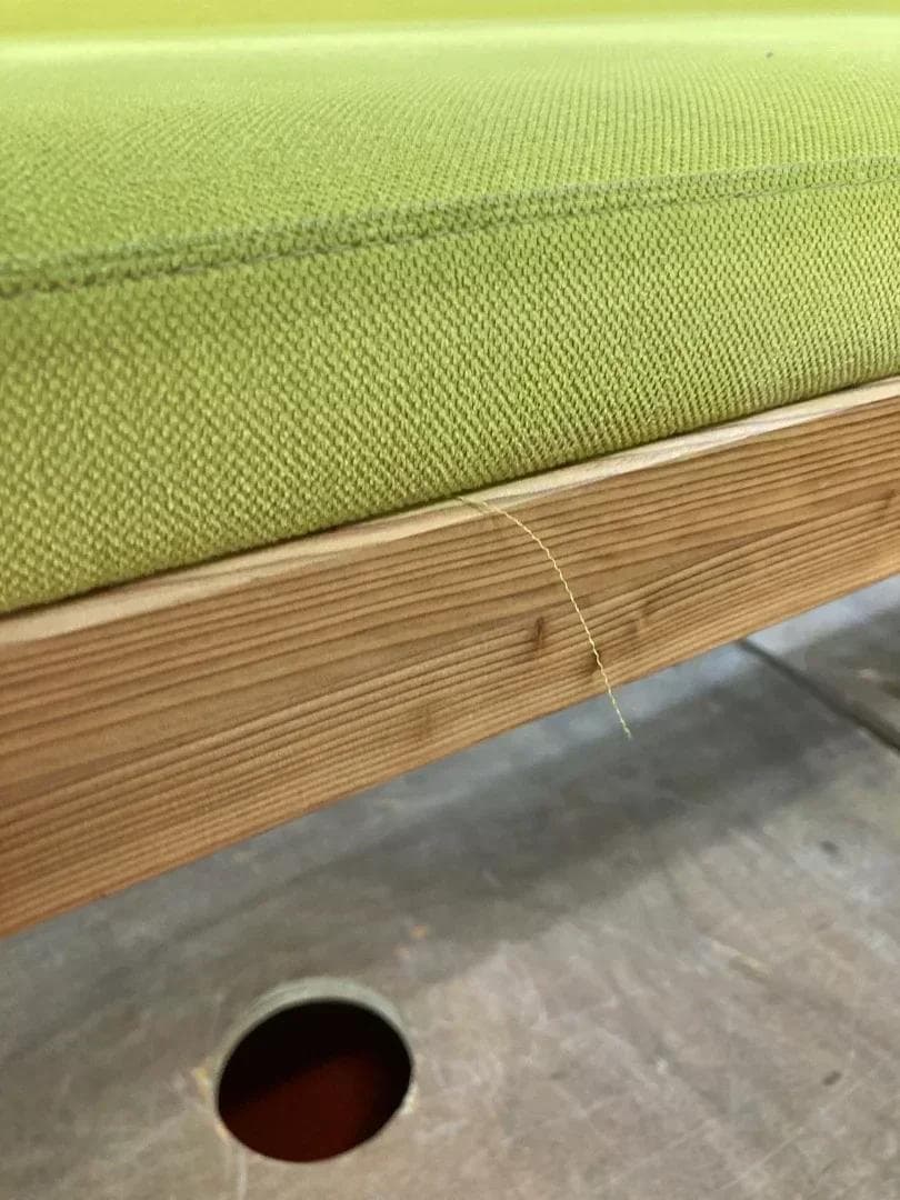 無印良品 株式会社内田洋行 ベンチ型ソファ ライトグリーン