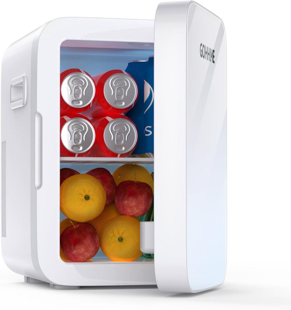 ★ミニ冷蔵庫 10L ★0~65℃ 冷温庫 屋内車載両用 静音 AC/DC給電