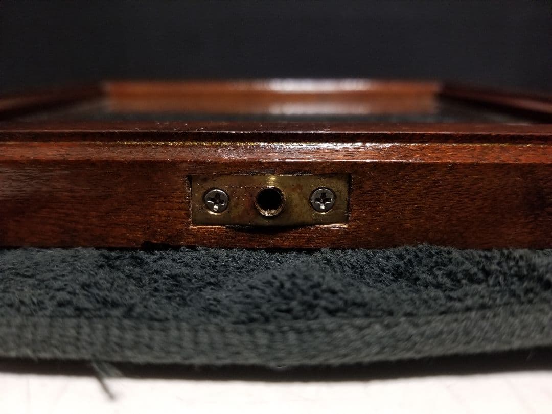 希少　廃盤　松本　民芸　家具　水目桜　テーブル　ミラー　卓上　角形　鏡　銘有り