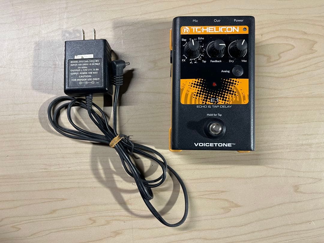 ■TC HELICON VoiceTone E1 Echo&Tap Delay