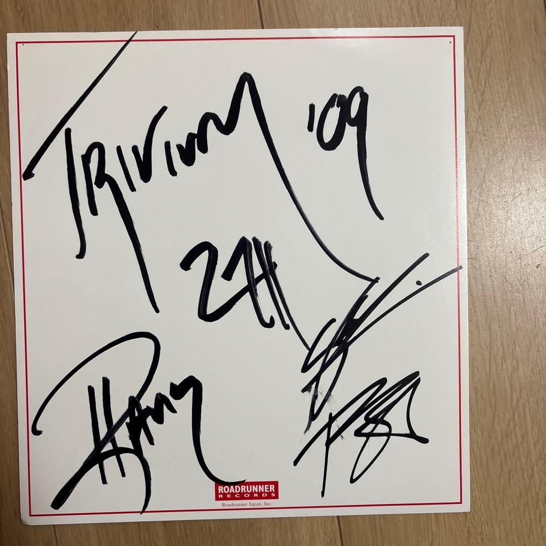【極希少/公式】TRIVIUM トリヴィアム 直筆サイン色紙 (2009年来日時