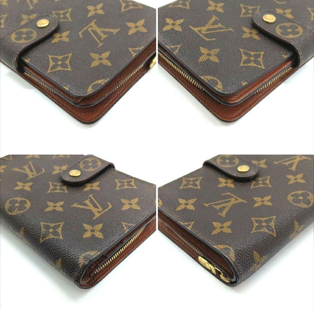 ルイヴィトン モノグラム パピエジップ 折り財布 A46