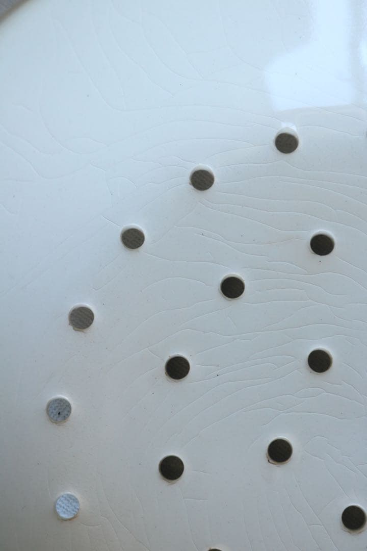 フランス　アンティーク　プレート　水切り　チーズ　豆腐　白　さくらんぼ