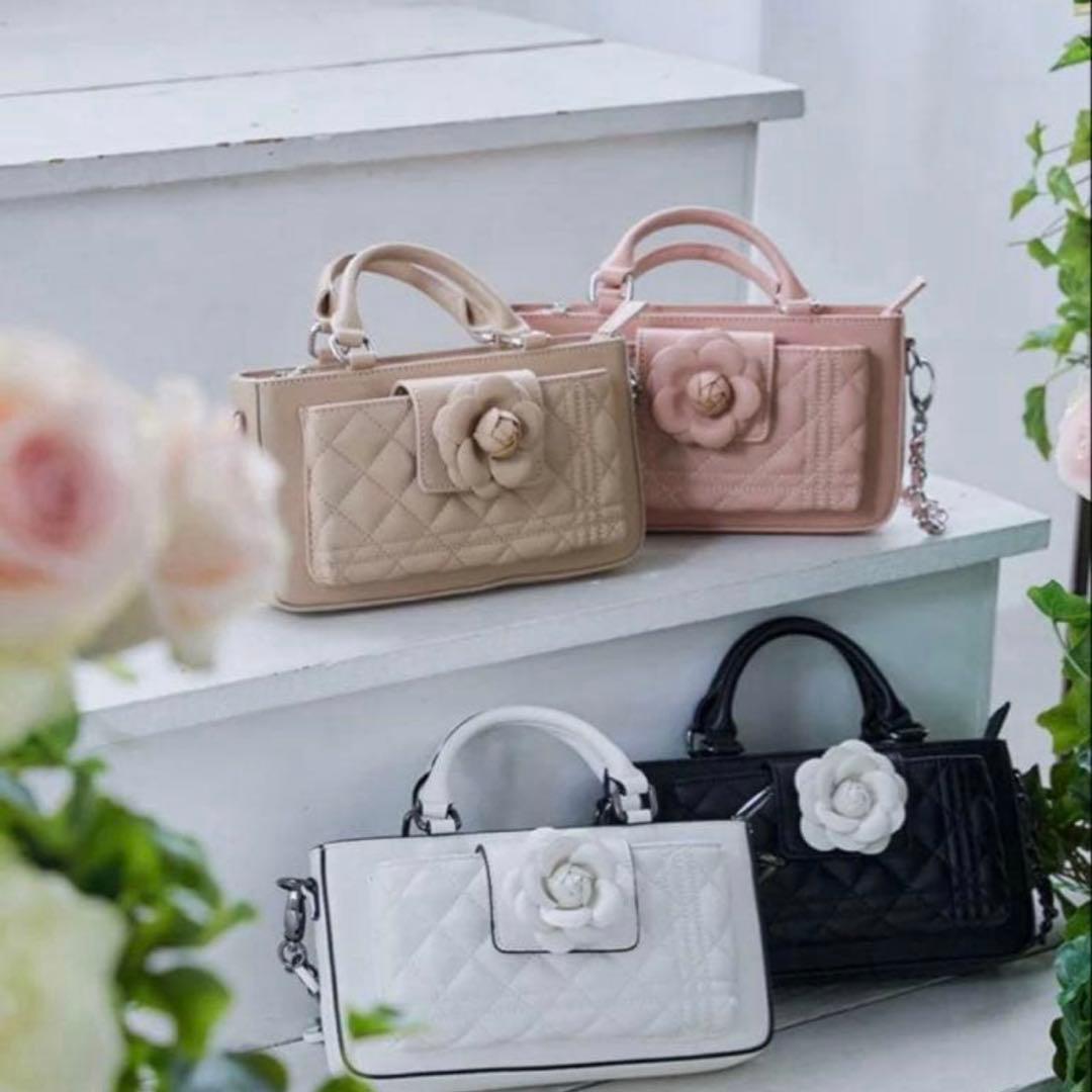 riu フォーンバッグ　Rose phone bag ブラック　薔薇　ローズ