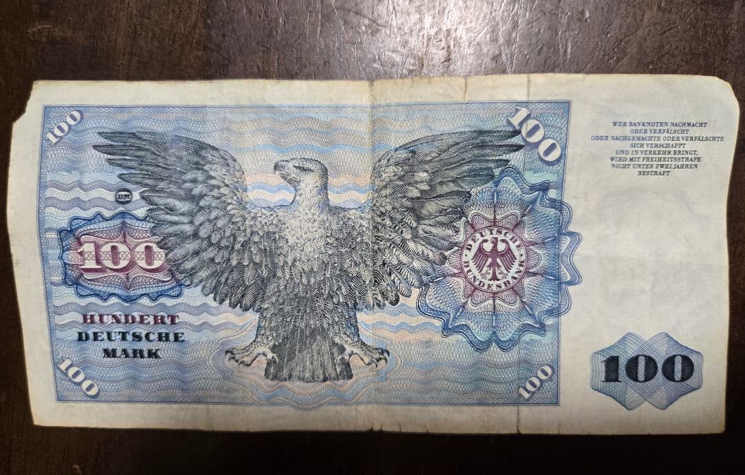 旧ドイツマルク紙幣 140マルク分
