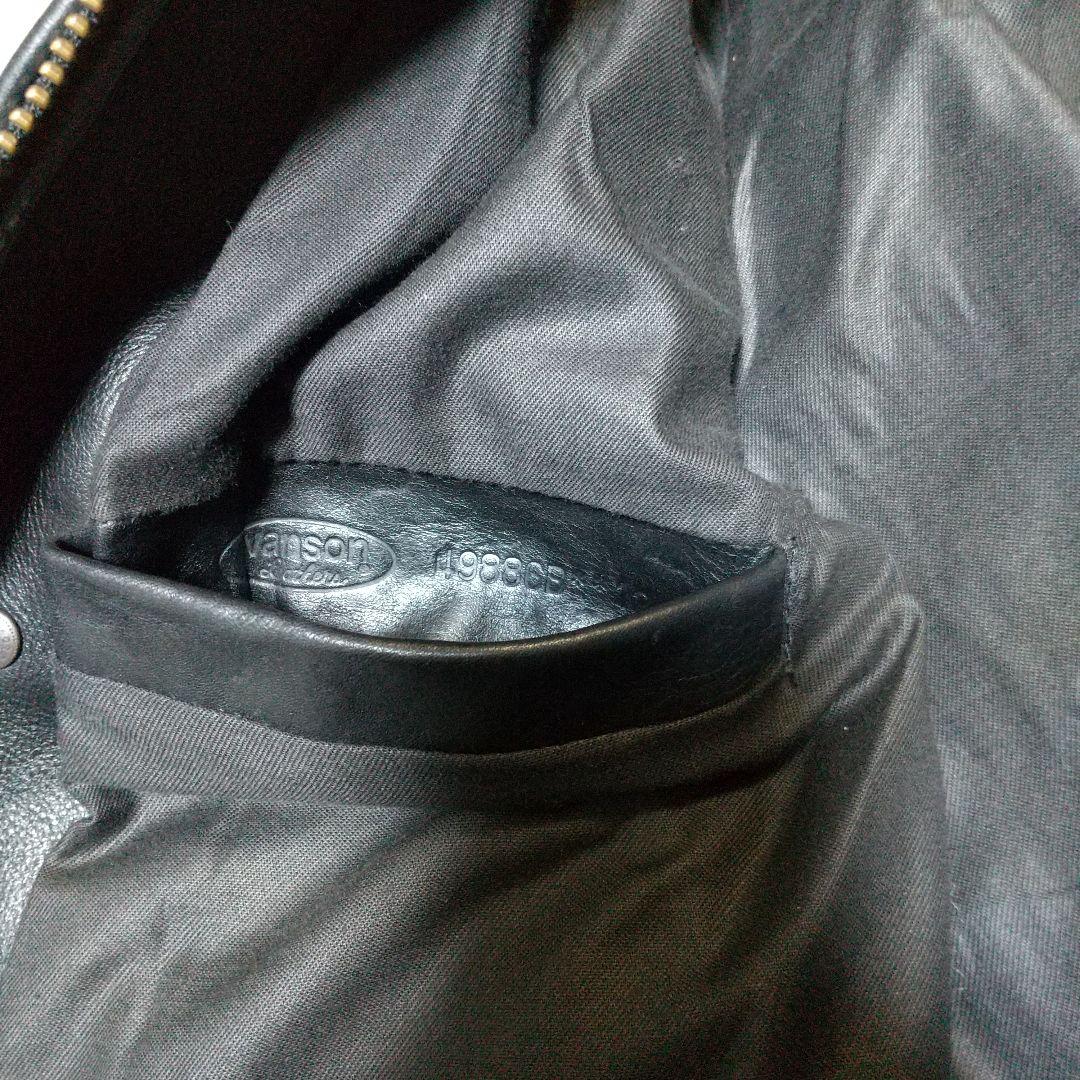 ほぼ新品　バンソン　エンフィールド　４０　レザーシングルライダースジャケット