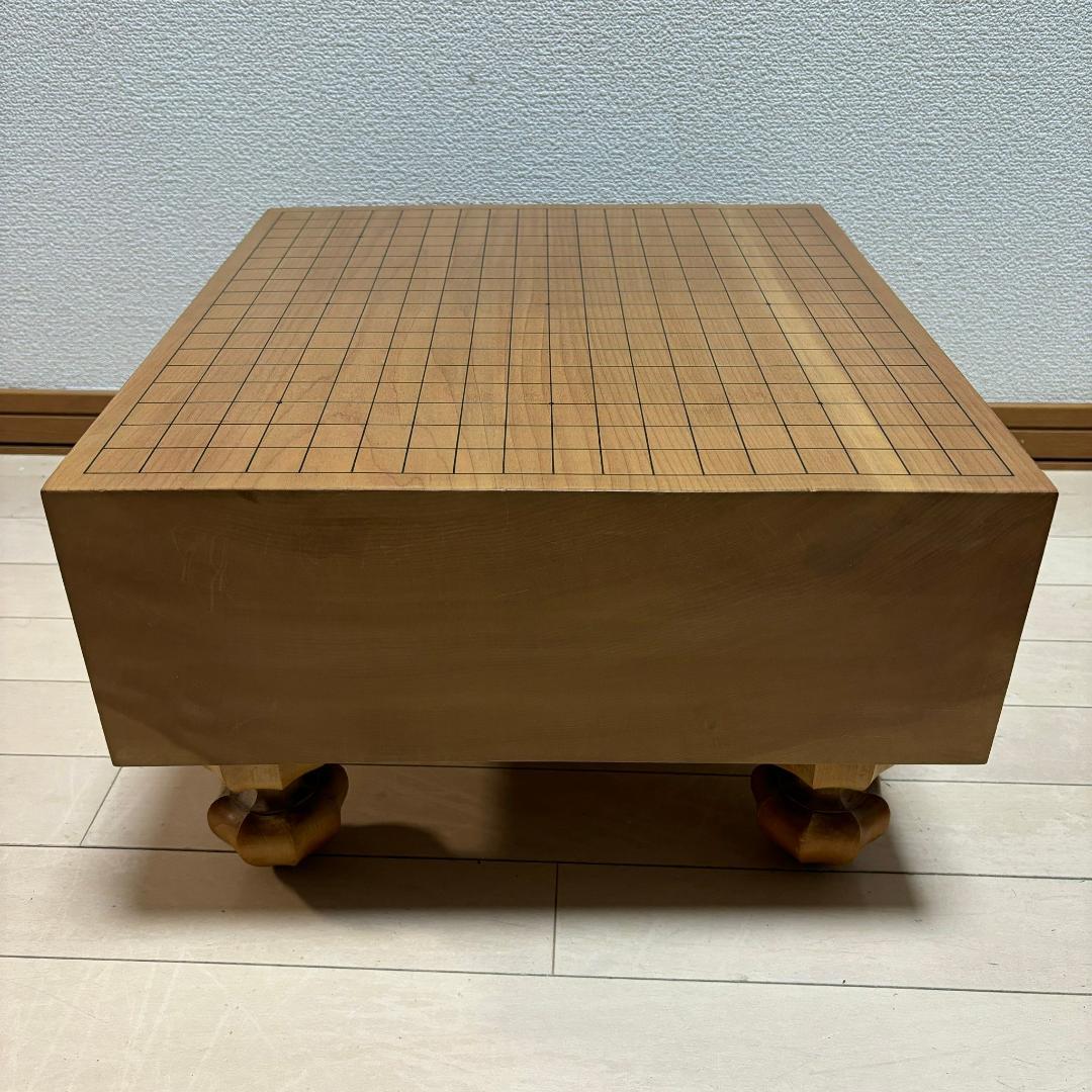美品☆　碁盤 板目 足付 脚付碁盤