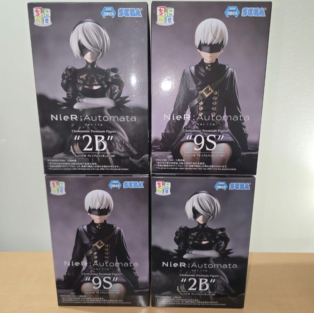 NieR:Automata ちょこのせプレミアムフィギュア 2B 9S　4個