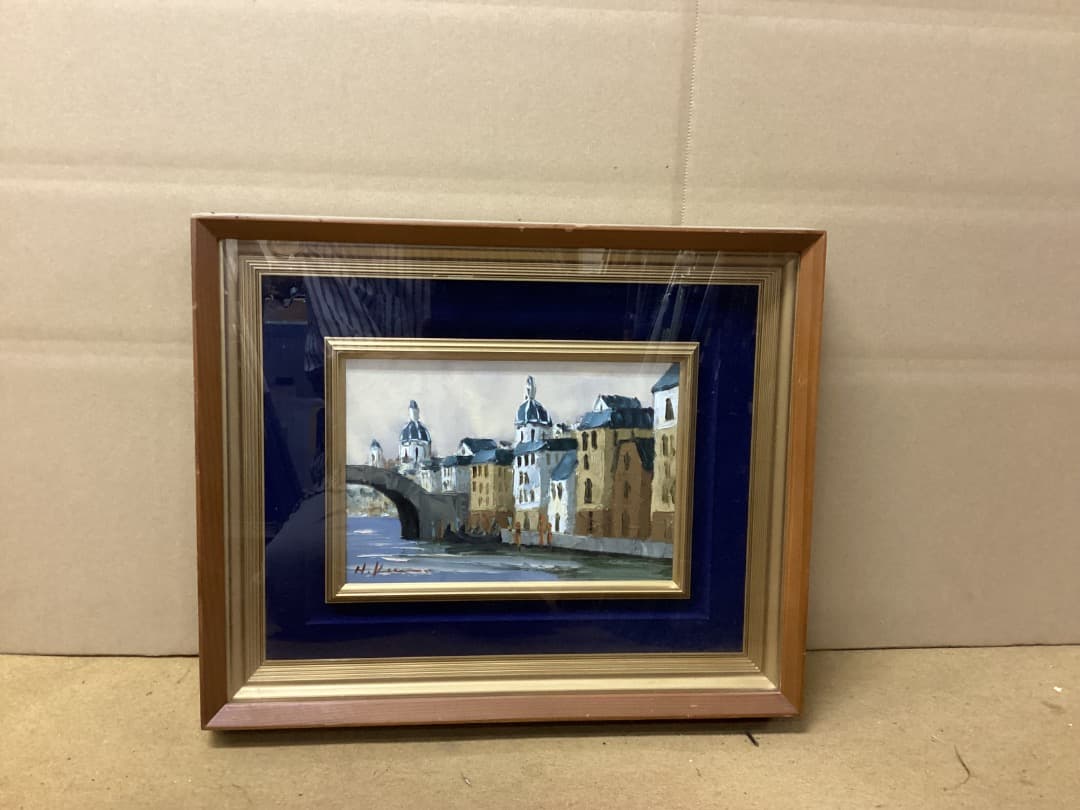 黒澤久　作品名「ベニス」油彩