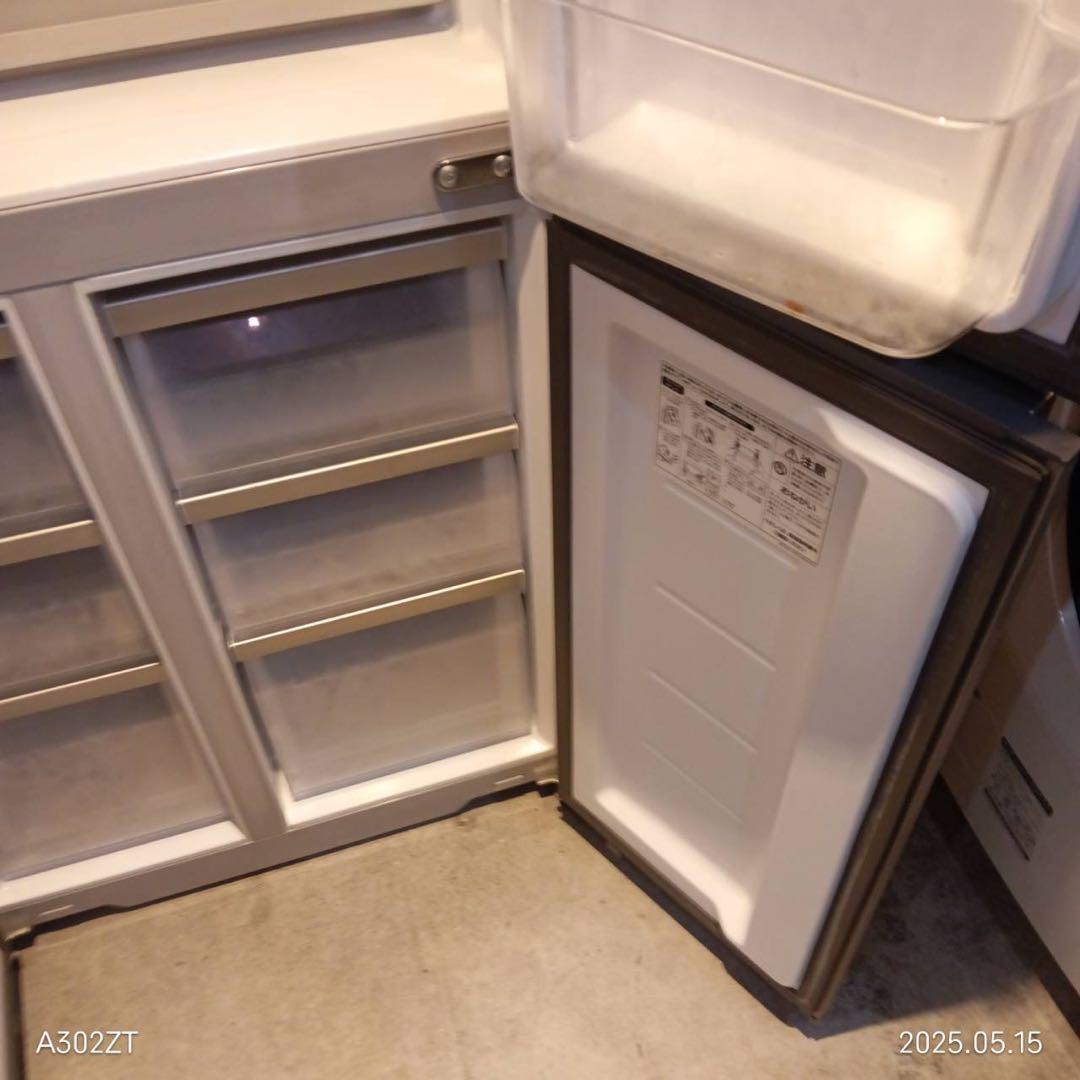 A037★2022年製★アクア　4ドア　冷蔵庫　観音開き　シルバー　ファミリー