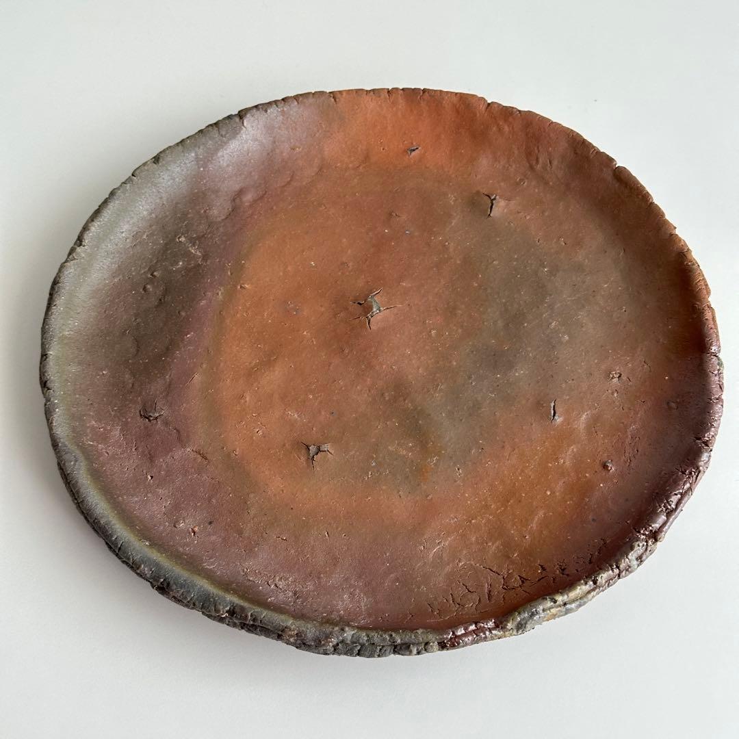 原田拾六 備前 皿 丸皿 共箱