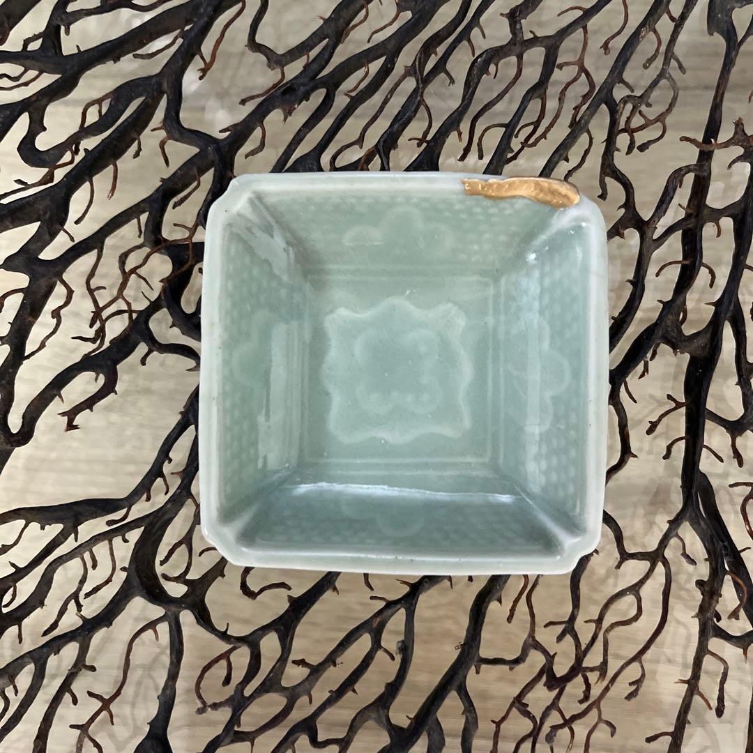 骨董　古伊万里　古瀬戸　大聖寺伊万里　印判手　青磁　豆皿５種　バラ売り不可