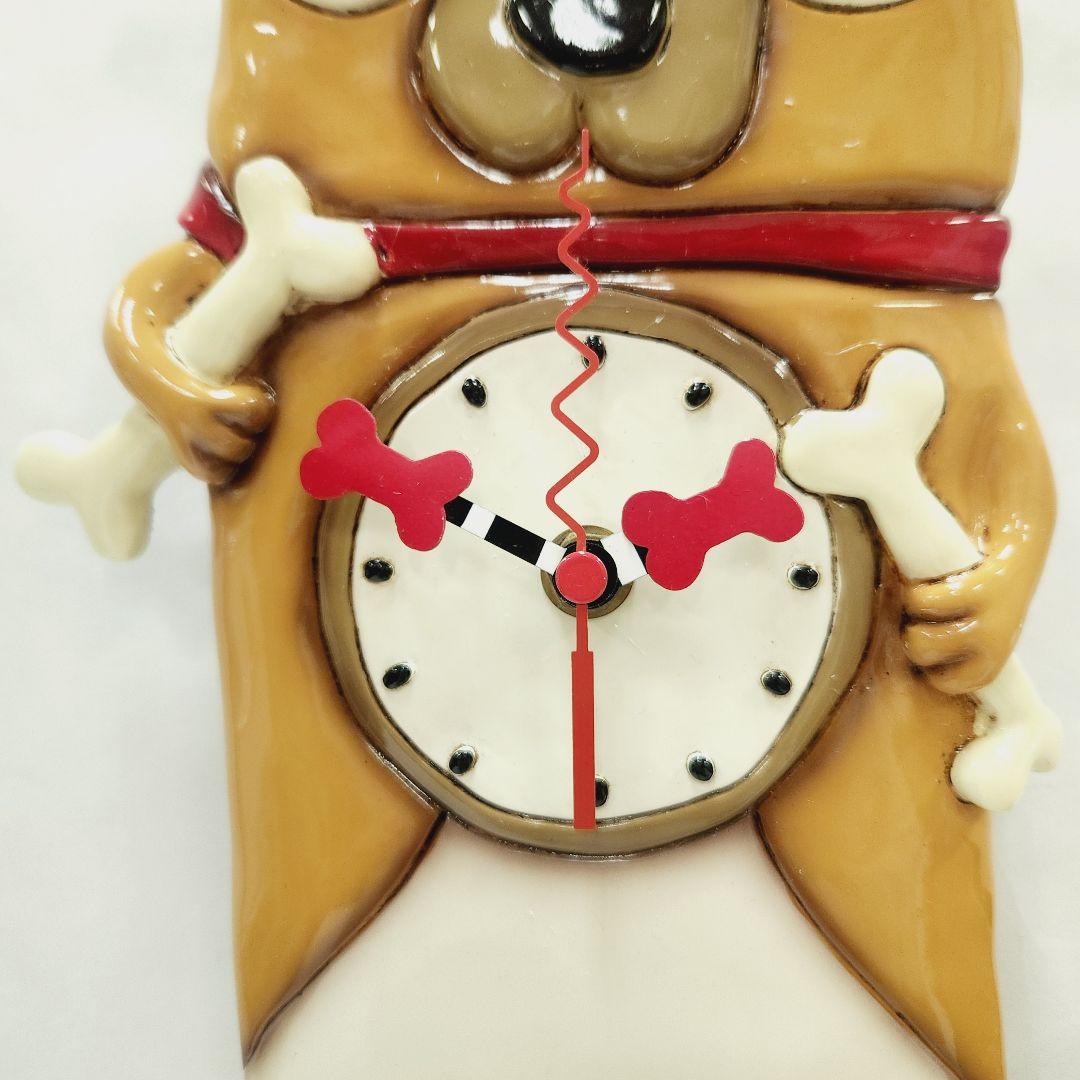 アレンデザインスタジオ 陶器製 壁掛時計 Allen DESIGNS 犬 北欧