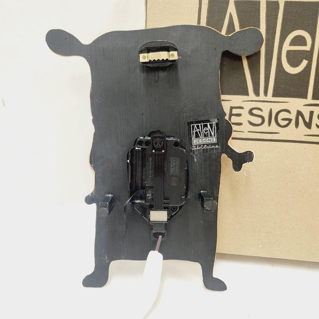アレンデザインスタジオ 陶器製 壁掛時計 Allen DESIGNS 犬 北欧