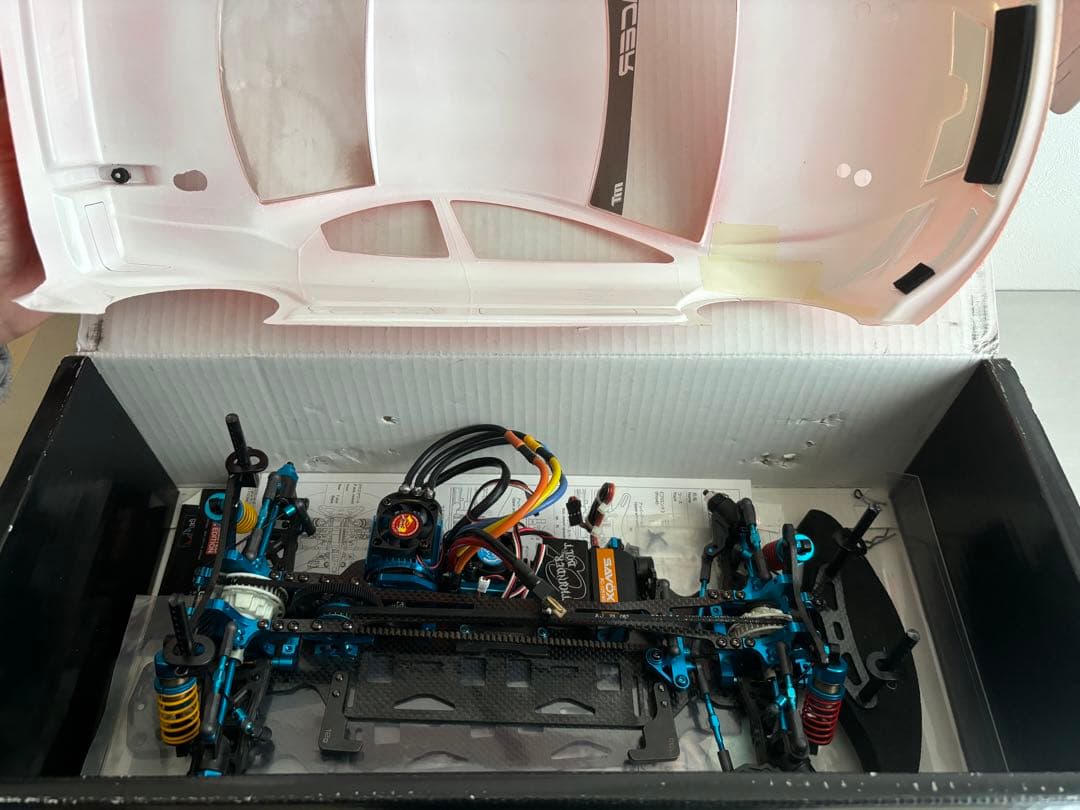 限定版　タミヤ TRF417X シャーシキット　メカ付き、新品予備フレーム付