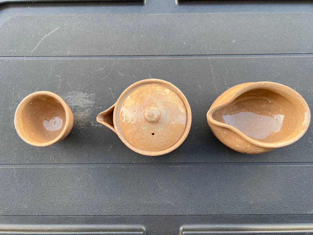 萩焼 煎茶器 急須 湯呑酒器 猪口 徳利 盃 煎茶道具 茶道具 JAPAN