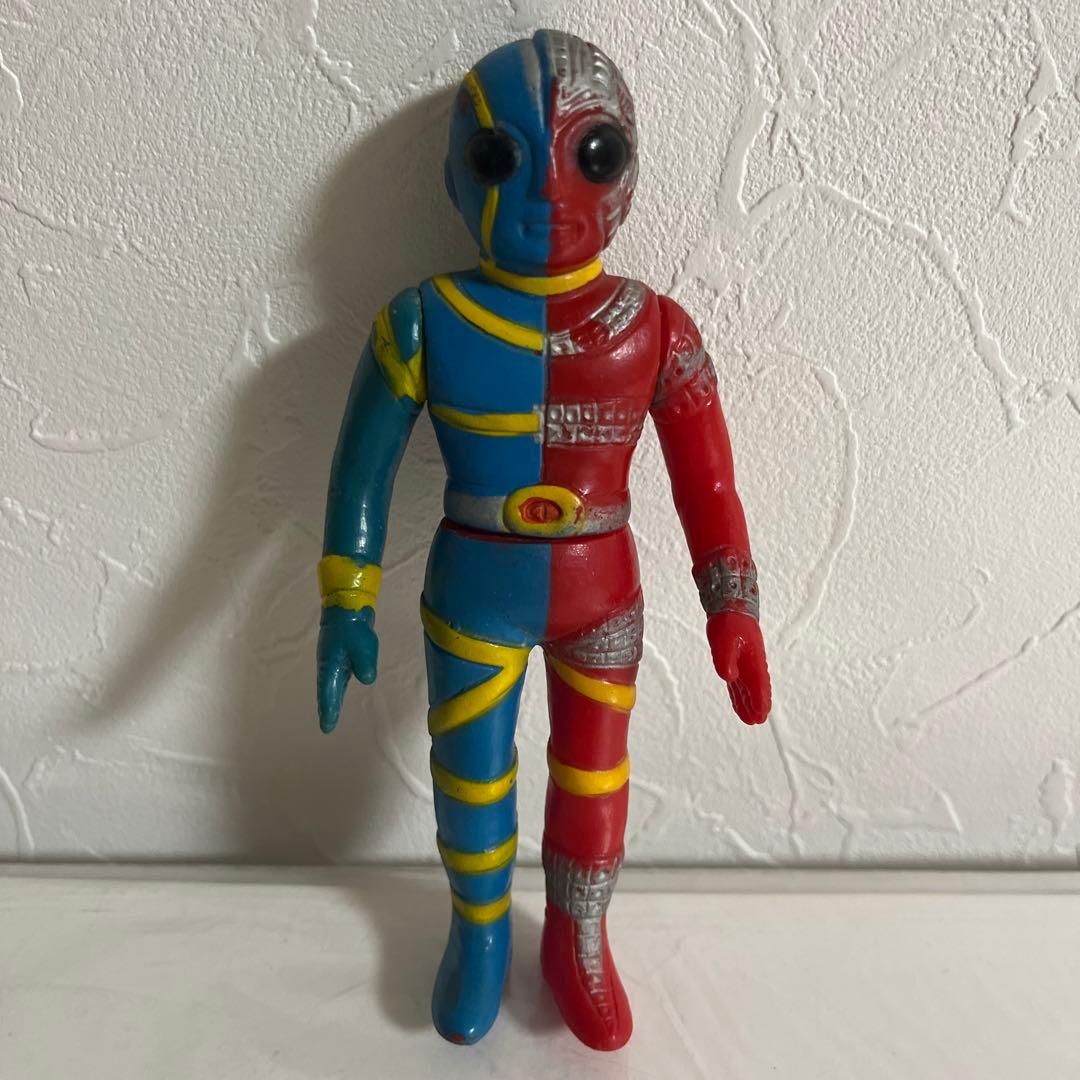 ⚠️貴重・レア　黒目　キカイダー　ソフビ　当時物　昭和レトロ　ミドルサイズ