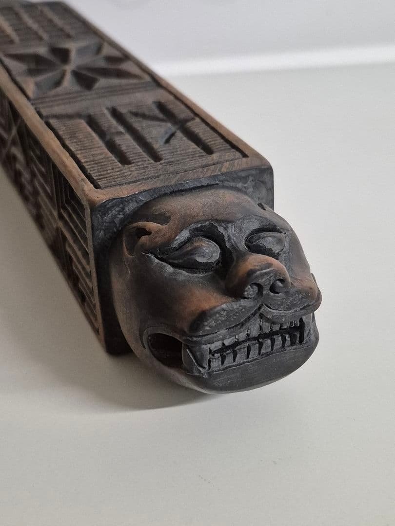 李朝　木製　トクサル　餅型　古民具