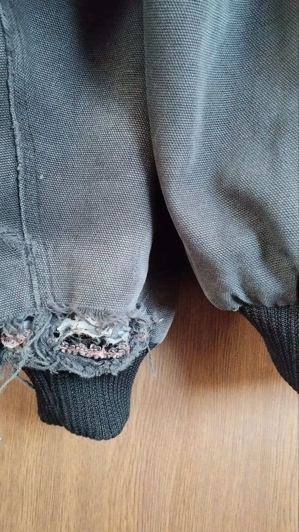 ボロの美学！雰囲気系 ダック地アクティブジャケット カーハートワーク系