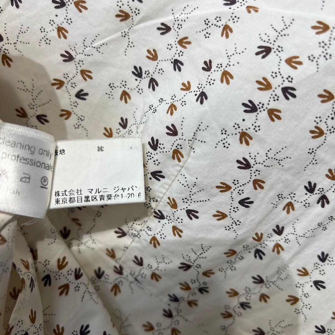希少 MARNI 上質 総柄 ノースリーブ デザイン タンクトップ シャツ 38