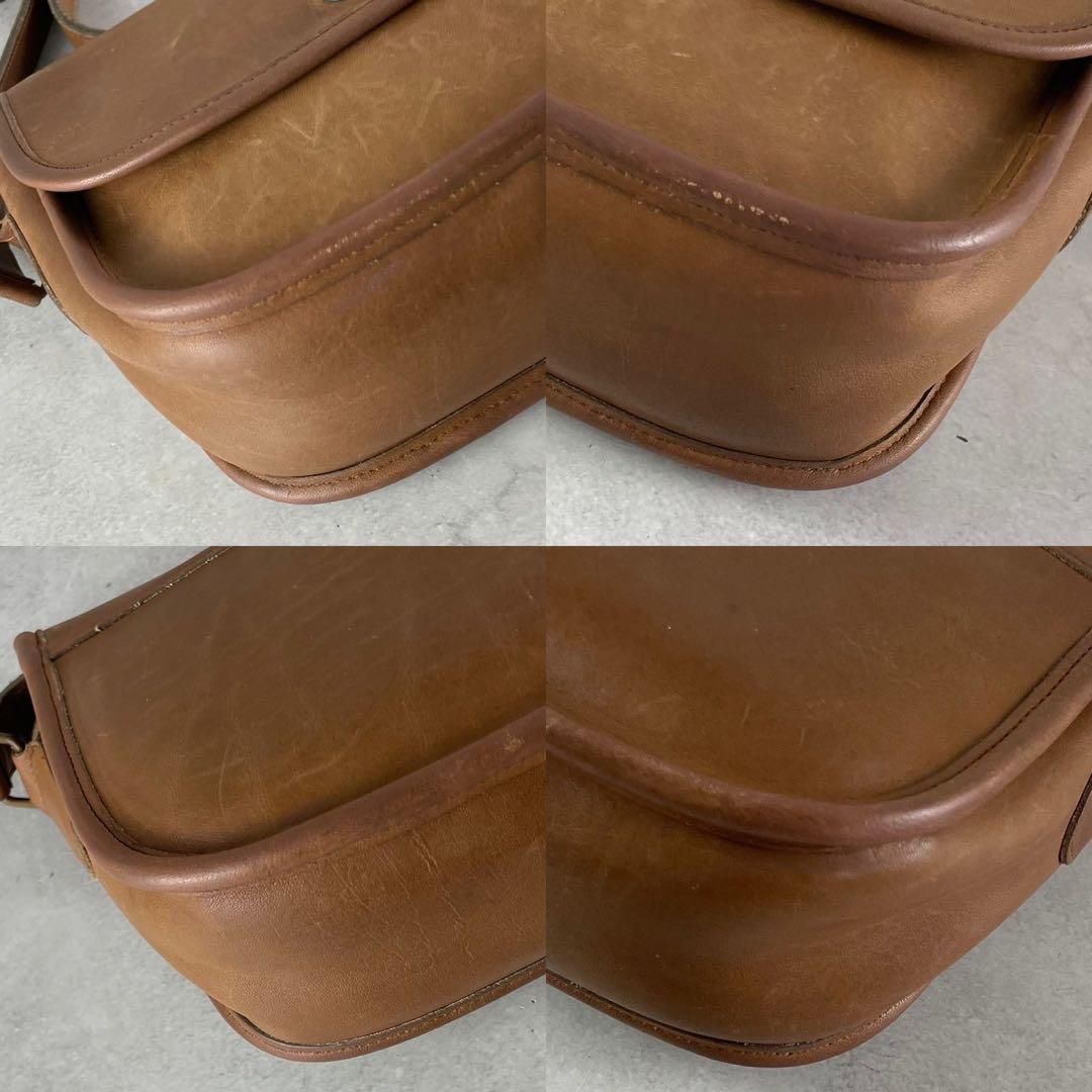 ✨美品✨オールドコーチ　ショルダーバッグ ターンロック　レザー　ブラウン