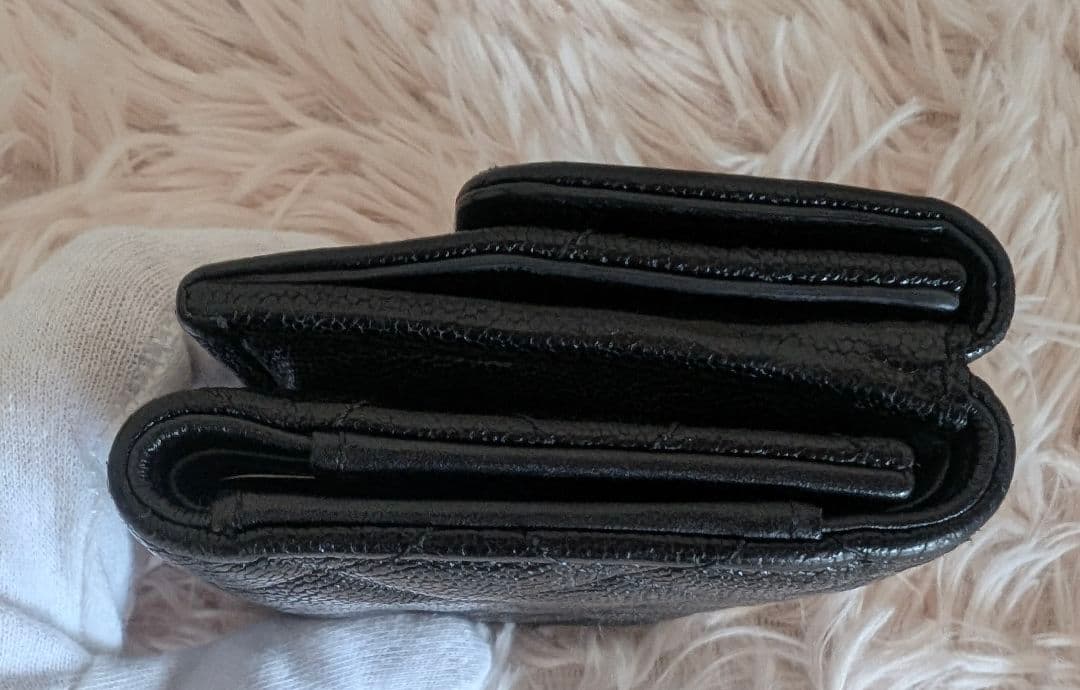 ちっとCHANEL シャネル ボーイシャネル 三つ折り財布 コンパクト