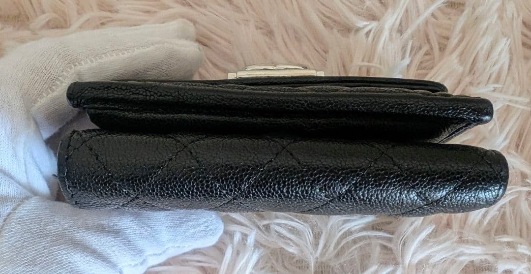 ちっとCHANEL シャネル ボーイシャネル 三つ折り財布 コンパクト