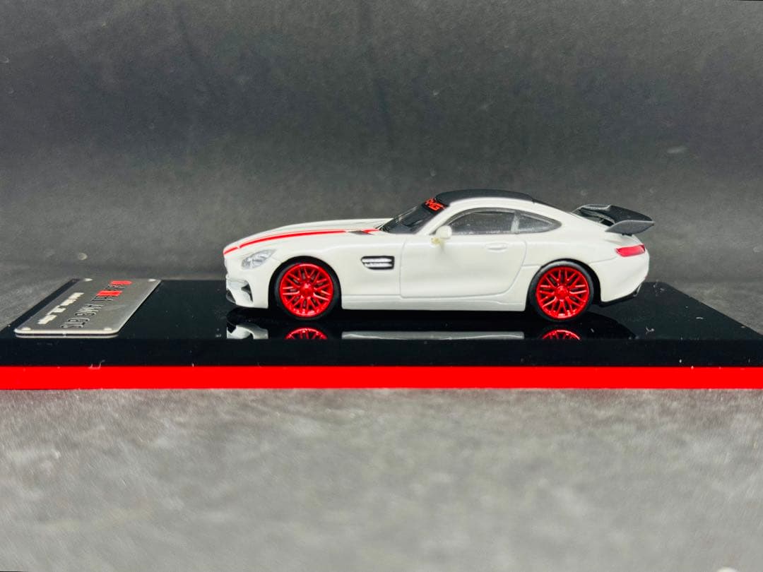 scale mini LBWK ベンツ　AMG GTS ホワイト 1/64
