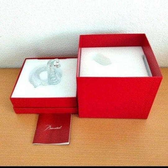 【新品】バカラ　蛇　ヘビ　へび　箱付き　干支　置物　Baccarat