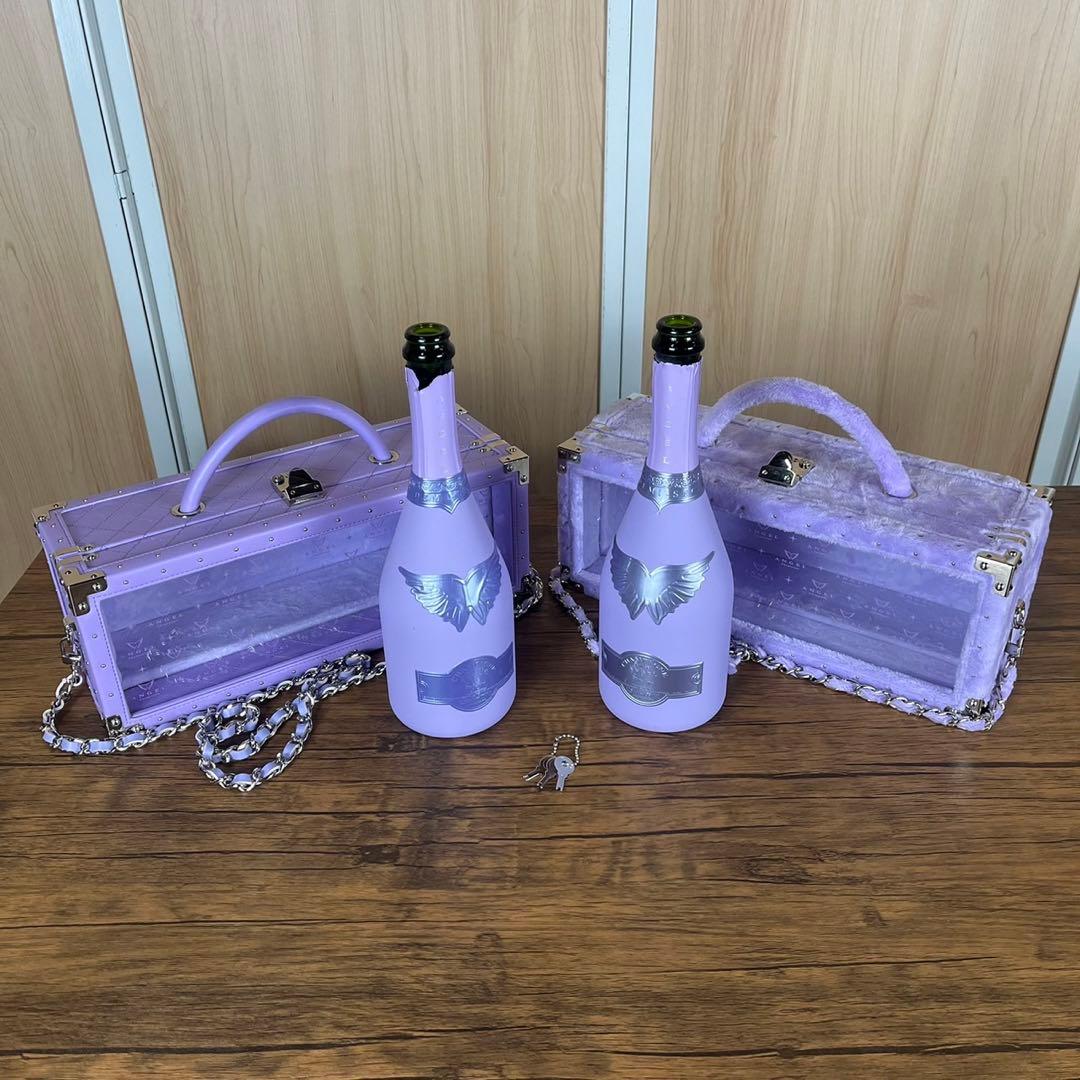 エンジェルシャンパン ハロウィン　ドゥミセックリミテッド 空箱 紫　セット