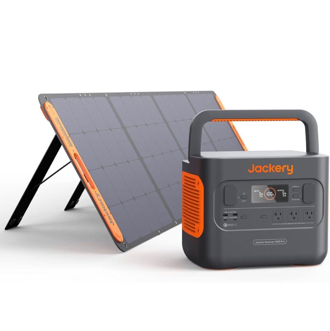 未使用　Jackery 1500 Plus ポータブル電源 ソーラーパネル