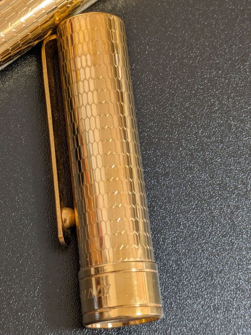 【蘭王様】【ソリッドゴールド】ラレックス　50周年万年筆　8金無垢　14金ペン先