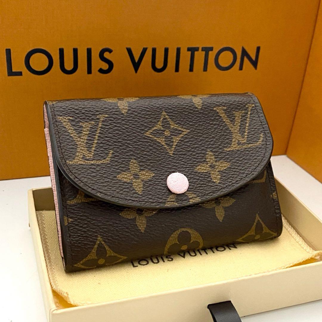 美品　ルイヴィトン　モノグラム　ロザリ　ローズバレリーヌ　ミニ財布　ケース