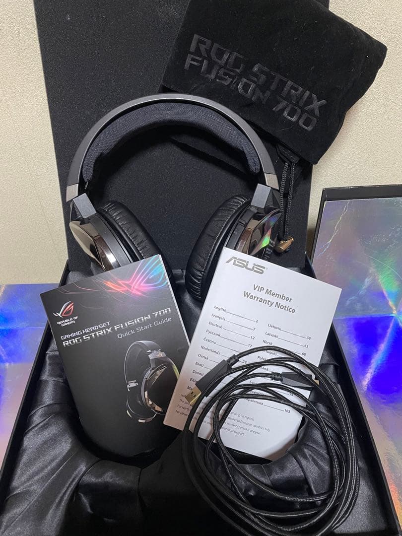 ROG STRIX FUSION 700 ゲーミングヘッドフォン ヘッドセット