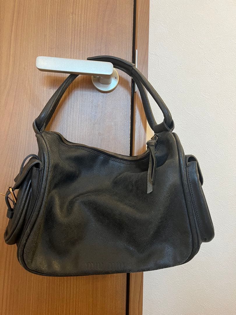 miumiu archive レザーハンドバッグ