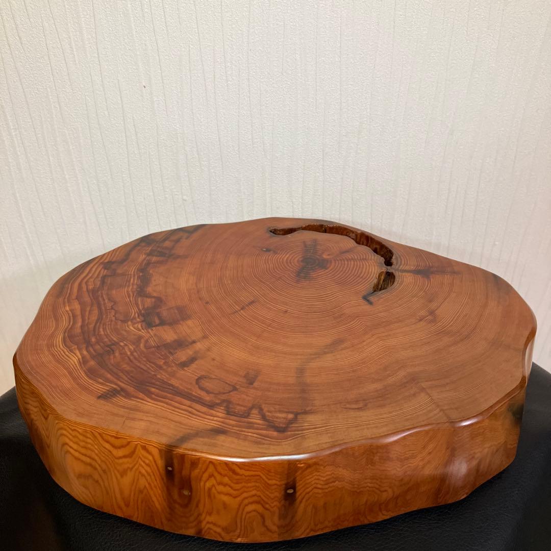【最終値引】希少　屋久杉飾り台　一枚板　屋久杉　屋久杉工芸品　世界遺産　花台
