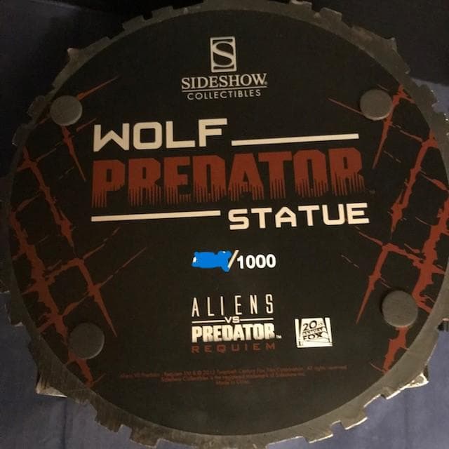 サイドショウ AVP2　ウルフ・プレデター1/5スケール スタチュー