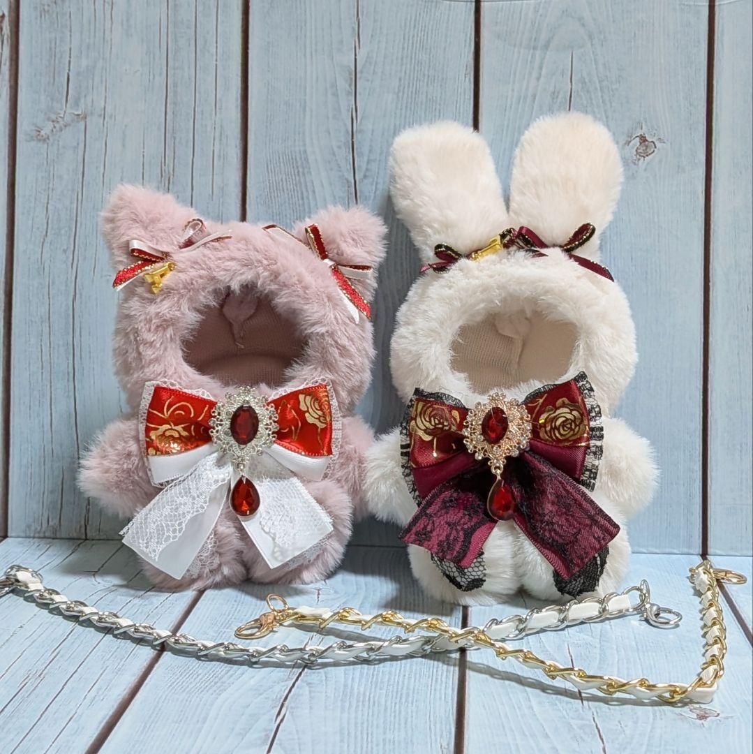 ぬい服 にじぱぺっと　オーダー うさぎ くま ねこ いぬ おすわり　にじぱぺ