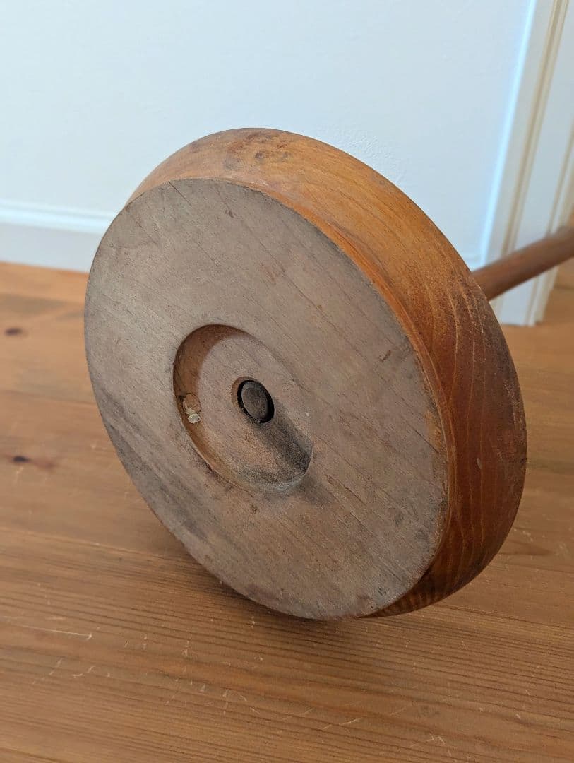 木目美しい趣ある燭台 約74cm ２台　天然木　antiques