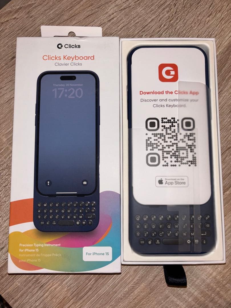 【箱あり】【iPhone 15 無印用】 Clicks 動作確認済 充電のみ可