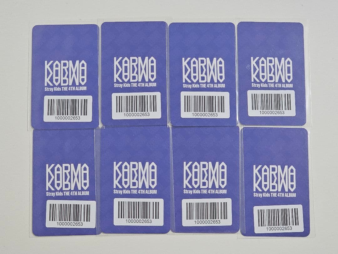 straykids KARMA fans リスパ 特典 トレカ コンプ 8枚